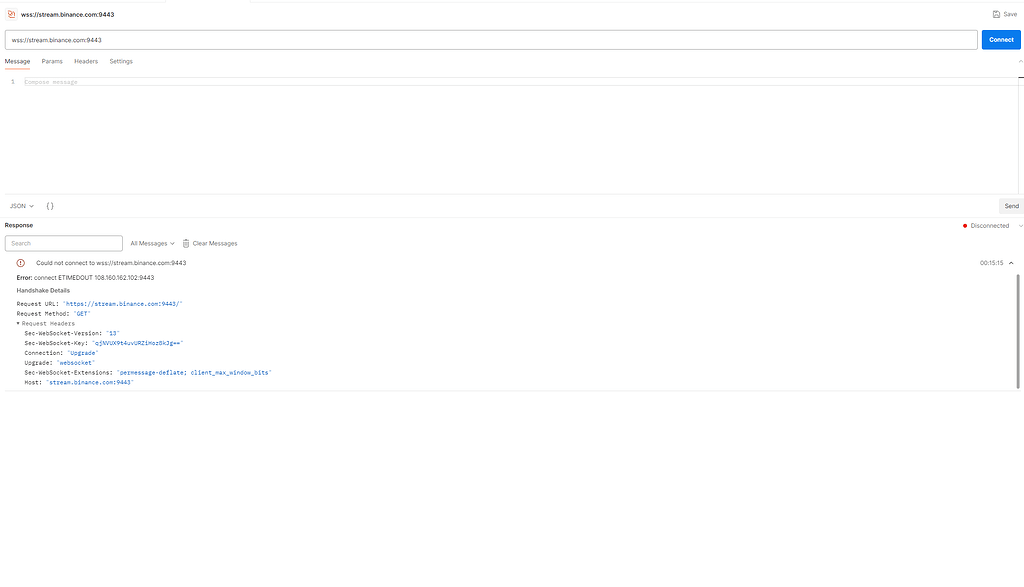 Postman Websocket Request Postman Websocket Request